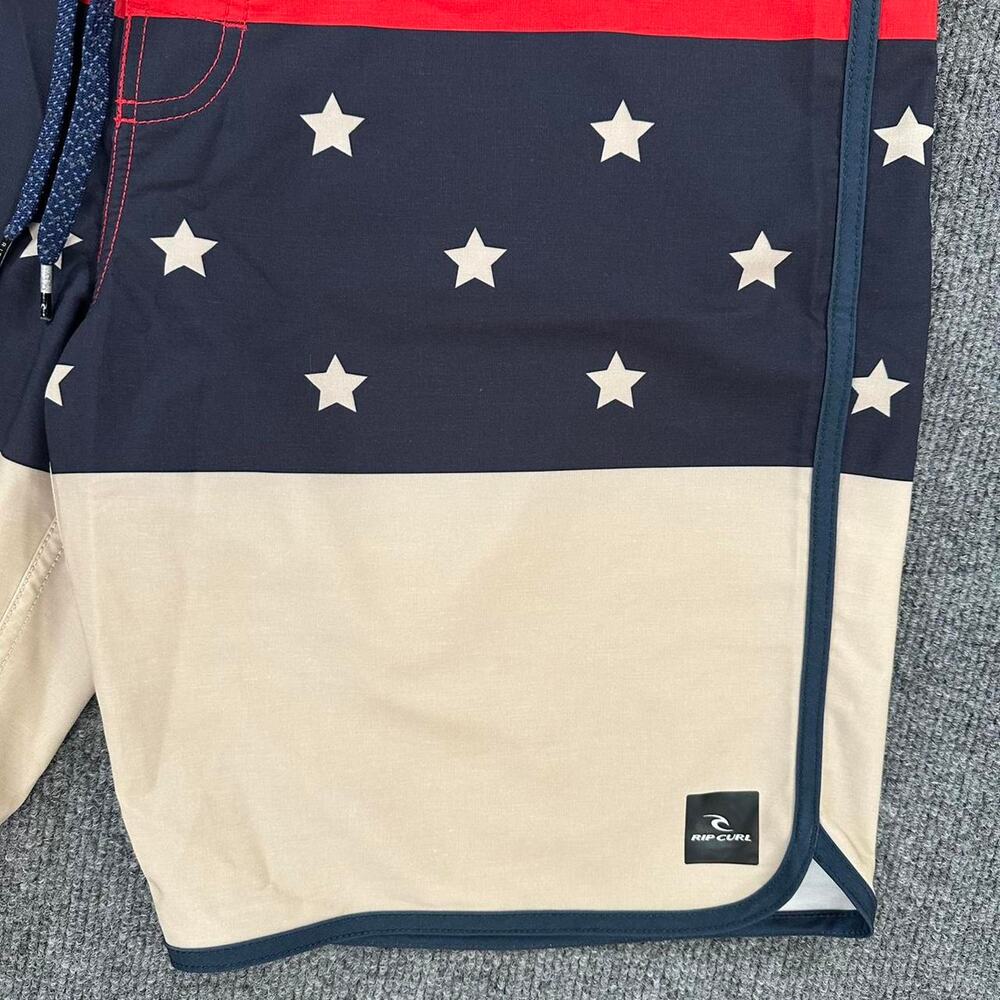 Rip Curl Men’s Mirage Board Shorts USA Flag Stars Stripes Swim Trunks - Picture 2 of 7